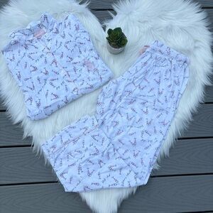 Victorias Secret Champagne Pattern PJ Set